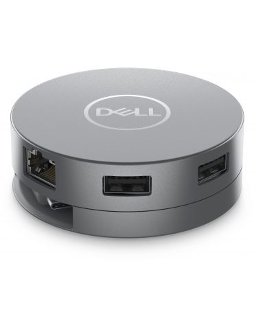 DELL DA305 Prin cablu USB 3.2 Gen 2 (3.1 Gen 2) Type-C Argint