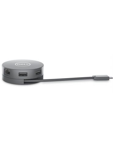 DELL DA305 Prin cablu USB 3.2 Gen 2 (3.1 Gen 2) Type-C Argint