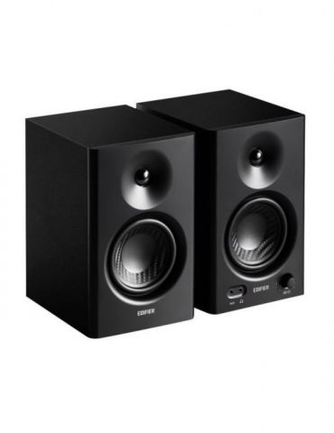 Boxe edifier 2.0 rms:  42w (2 x 21w) studio monitor volum bass treble intrare jack 6.35 trs balanced rca iesire casti black mr4-