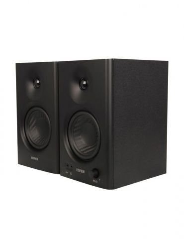 Boxe edifier 2.0 rms:  42w (2 x 21w) studio monitor volum bass treble intrare jack 6.35 trs balanced rca iesire casti black mr4-