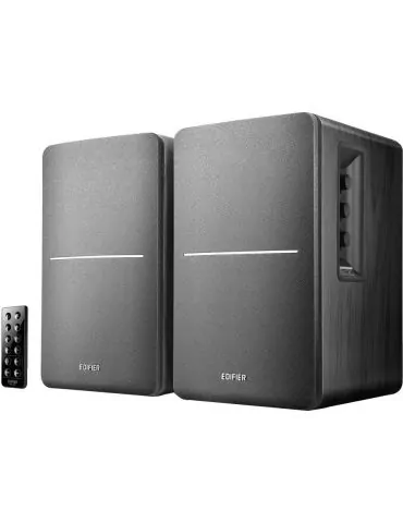 Boxe edifier 2.0 rms:  42w (2 x 21w) bluetoth telecomanda wireless volum bass treble  optical  black r1280db  (include tv 10lei)