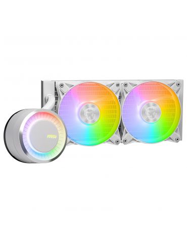 MSI MAG CORELIQUID E240 WHITE sistem răcire computer Placă de bază, Procesor Liquid cooling kit 12 cm Alb