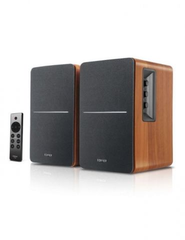 Boxe edifier 2.0 rms:  42w (2 x 21w) bluetooth telecomanda wireless volum bass treble optical sub-out brown r1280dbs-br  (includ - Tik.ro