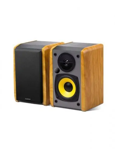 Boxe edifier 2.0 rms:  24w (2 x 12w) bluetooth volum bass conectare simultana cu 2 echipamente bt 220v alimentare brown r1010bt  - Tik.ro