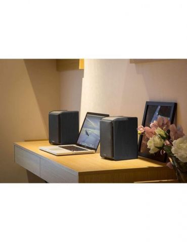 Boxe edifier 2.0 rms:  24w (2 x 12w) bluetooth volum bass conectare simultana cu 2 echipamente bt 220v alimentare black r1010bt-