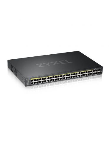 Zyxel GS2220-50HP-EU0101F switch-uri Gestionate L2 Gigabit Ethernet (10 100 1000) Power over Ethernet (PoE) Suport Negru - Tik.ro