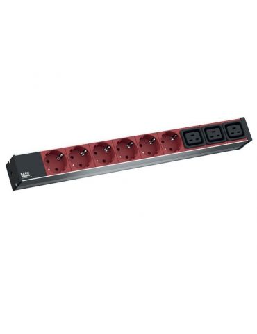 Pdu bachmann 1u pt. rack 19 inch 6 prize iec | 3 x scoket iec intrare iec max 16 a cablu 2 m gri 800.2333 (include tv 3.50lei) B