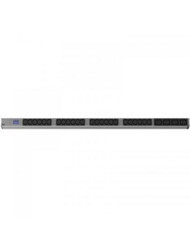 Pdu bachmann 1u pt. rack 19 inch 28 prize iec intrare cee max 16 a cablu 2 m negru / argintiu 800.2135 (include tv 3.50lei) Bach - Tik.ro