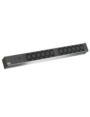 Pdu bachmann 1u pt. rack 19 inch 12 prize iec intrare iec max 16 a cablu 2 m negru 800.2284 (include tv 3.50lei) Bachmann - 1 - Tik.ro