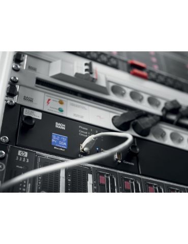 Pdu bachmann 1u pt. rack 19 inch 12 prize iec intrare iec max 16 a cablu 2 m negru 800.2284 (include tv 3.50lei) Bachmann - 1