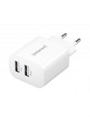 Adap Intenso 2x USB-A White - Tik.ro
