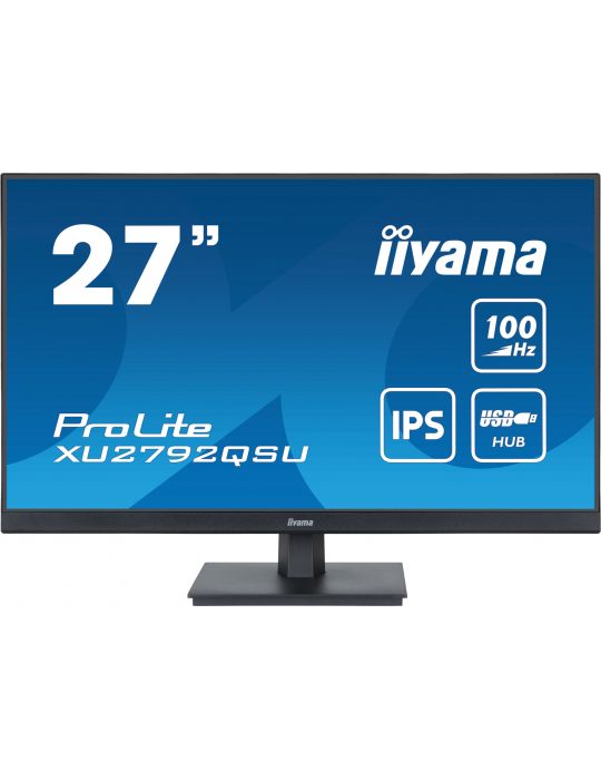 iiyama ProLite monitoare LCD 68,6 cm (27") 2560 x 1440 Pixel Dual WQHD LED Negru