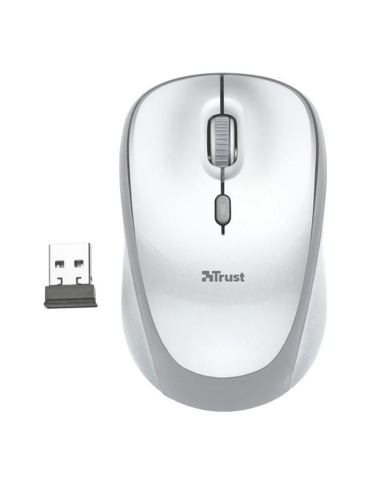 Trust yvi wireless mouse - white tr-23386 (include tv 0.18lei)