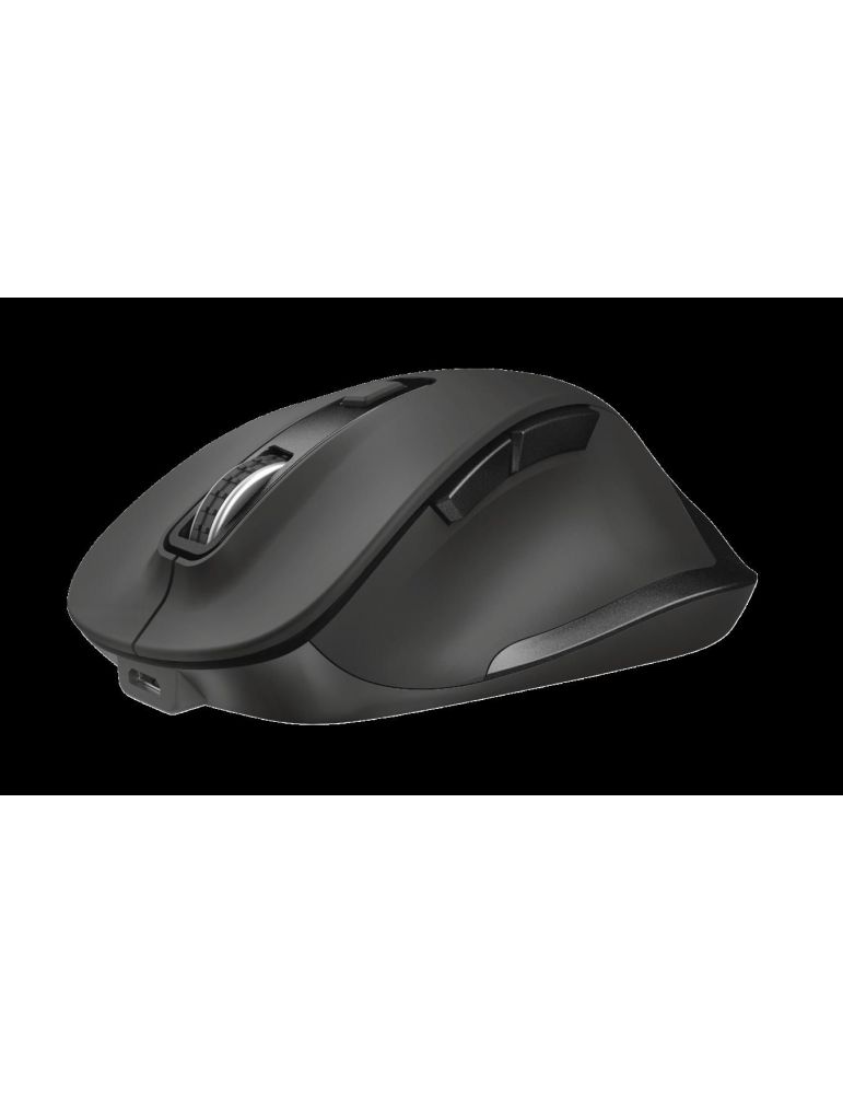 Mouse trust fyda pc sau nb wireless 2.4ghz optic 2400 dpi butoane/scroll 6/1 acumulator intern - reincarcabil negru tr-23804 (in