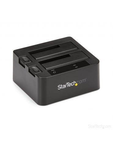 StarTech.com SDOCK2U313 stație docking driver stocare USB 3.2 Gen 2 (3.1 Gen 2) Type micro-B Negru