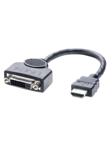 Lindy 41227 adaptor pentru cabluri video 0,2 m DVI-D HDMI Negru - Tik.ro