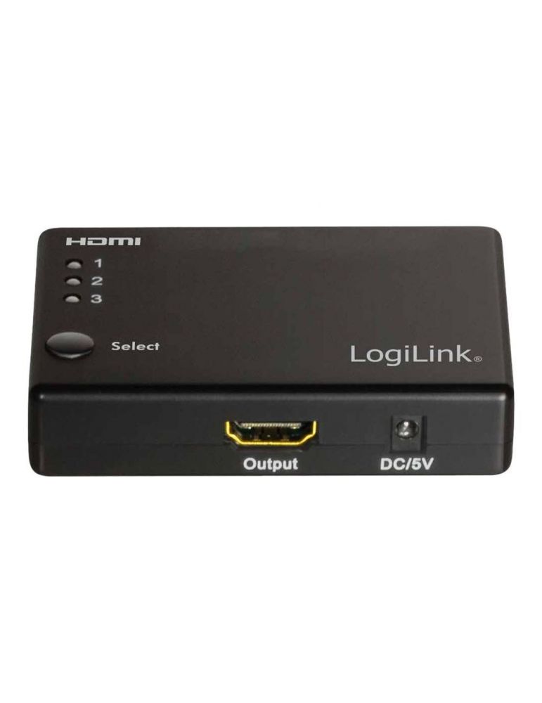 Audio & Video Splitters & Switches LogiLink - video/audio switch - 3 ports