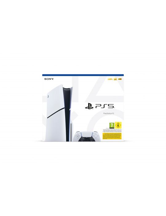 Sony Playstation 5 Slim 1,02 TB Wi-Fi Negru, Alb