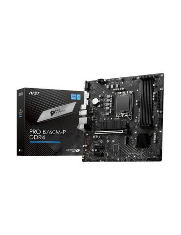 MSI PRO B760M-P DDR4 plăci de bază Intel B760 LGA 1700 micro-ATX - Tik.ro