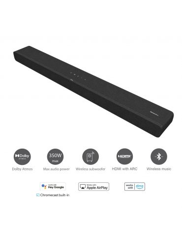 TCL 8 Series TS8132 sisteme de difuzoare tip bară de sunet Negru 3.1.2 canale 350 W