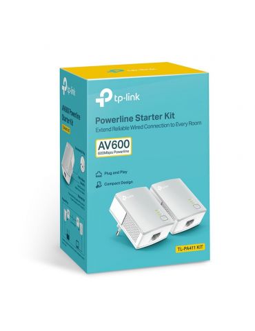 TP-Link PA411KIT 500 Mbit s Ethernet LAN Alb 2 buc.