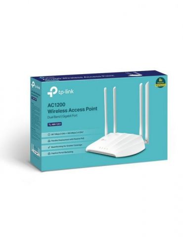 TP-LINK TL-WA1201 puncte de acces WLAN 867 Mbit/s Alb Power over Ethernet (PoE) Suport Tp-link - 1