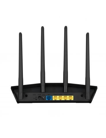 ASUS RT-AX57 router wireless Gigabit Ethernet Bandă dublă (2.4 GHz  5 GHz) Negru
