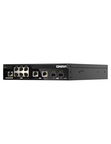 QNAP QSW-M2106R-2S2T switch-uri Gestionate L2 10G Ethernet (100 1000 10000) 1U Negru