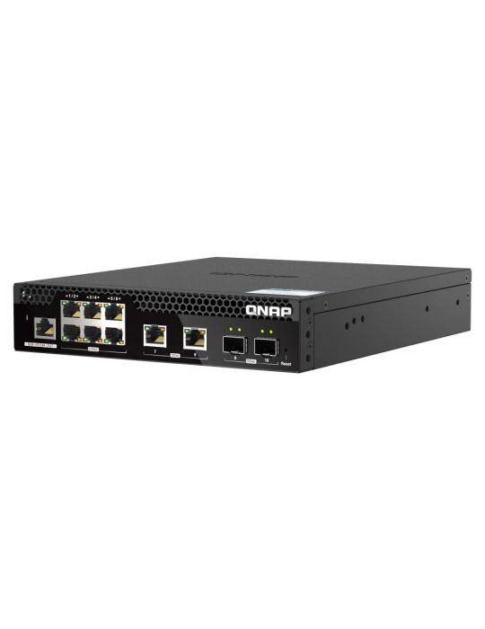QNAP QSW-M2106R-2S2T switch-uri Gestionate L2 10G Ethernet (100 1000 10000) 1U Negru