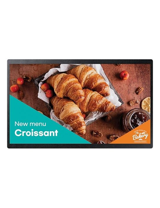 Samsung LH24QBCTBGCXEN Afișaj Semne Panou informare digital de perete 60,5 cm (23.8") LED Wi-Fi 250 cd m² Full HD Negru Ecran