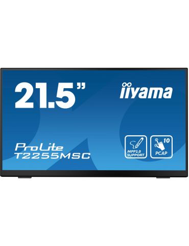 iiyama ProLite T2255MSC-B1 monitoare LCD 54,6 cm (21.5") 1920 x 1080 Pixel Full HD Ecran tactil Negru - Tik.ro