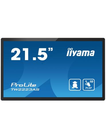 iiyama TW2223AS-B1 panou de control cu funcție touch 54,6 cm (21.5") 1920 x 1080 Pixel - Tik.ro