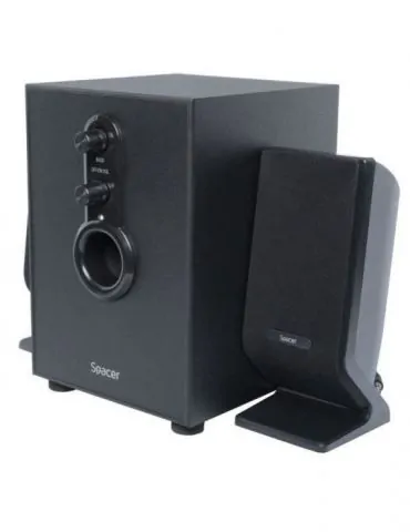 Boxe spacer 2.1 rms: 11w (2 x 3w + 5w) control volum bass 220v alimentare black spb-2200 (include tv 3.5lei)  261900 Spacer - 1