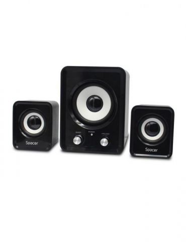 Boxe spacer 2.1 rms:  11w (2 x 3w + 5w) control volum usb power black spb-807-bk   (include tv 1.5 lei) Spacer - 1 - Tik.ro