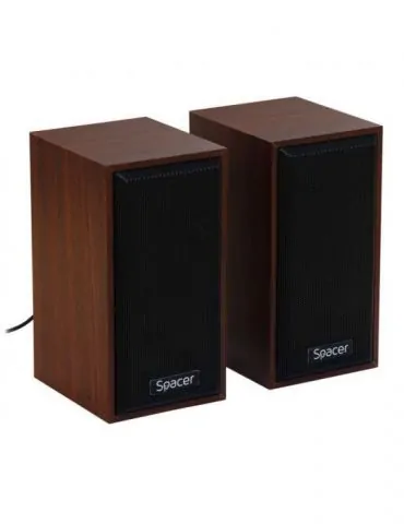 Boxe spacer 2.0 rms:  6w (2 x 3w) control volum usb power wooden spsk-201-wd (include tv 0.8lei) Spacer - 1 - Tik.ro