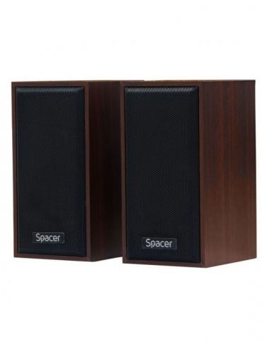 Boxe spacer 2.0 rms:  6w (2 x 3w) control volum usb power wooden spsk-201-wd (include tv 0.8lei) Spacer - 1