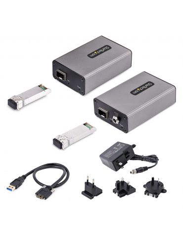StarTech.com F35023-USB-EXTENDER dispozitiv de tip extender video Consolă emițător & receptor 5000 Mbit s