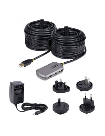 StarTech.com U02442-USB-EXTENDER dispozitiv de tip extender video Repetor consolă 480 Mbit s