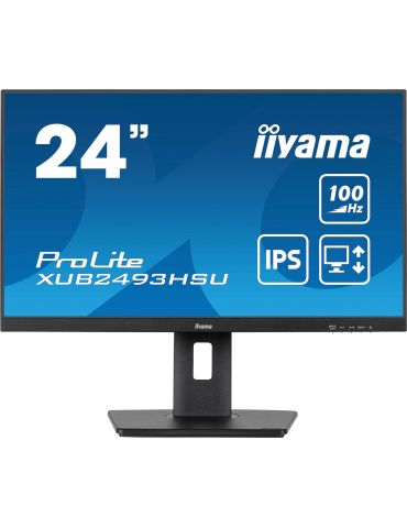 iiyama ProLite monitoare LCD 60,5 cm (23.8") 1920 x 1080 Pixel Full HD LED Negru - Tik.ro