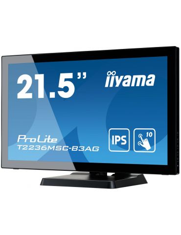 iiyama ProLite monitoare LCD 54,6 cm (21.5") 1920 x 1080 Pixel Full HD LED Ecran tactil Masă Negru