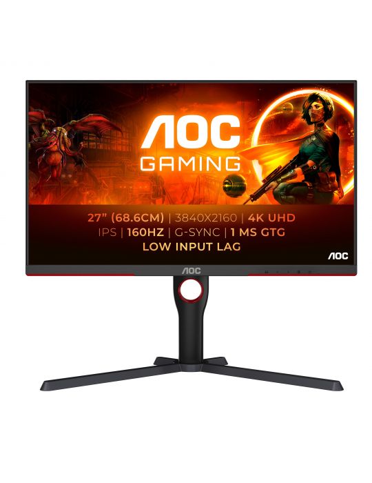 AOC G3 U27G3X monitoare LCD 68,6 cm (27") 3840 x 2160 Pixel 4K Ultra HD LED Negru, Roşu