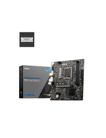 MSI PRO H610M-G plăci de bază Intel H610 LGA 1700 micro-ATX - Tik.ro