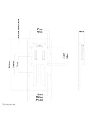 Neomounts FPMA-LIFT100 accesorii montaj monitor