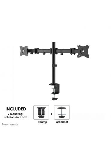 Neomounts NM-D135DBLACK sistem montare monitor stand 68,6 cm (27") Negru Birou