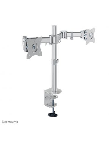 Neomounts NM-D135DSILVER sistem montare monitor stand 68,6 cm (27") Argint Birou