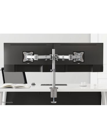 Neomounts NM-D135DSILVER sistem montare monitor stand 68,6 cm (27") Argint Birou