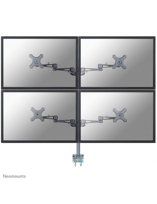 Neomounts FPMA-D935D4 sistem montare monitor stand 68,6 cm (27") Argint Birou