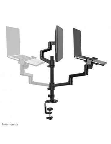 Neomounts DS20-425BL2 suport laptop Braț laptop & monitor Negru 43,9 cm (17.3")
