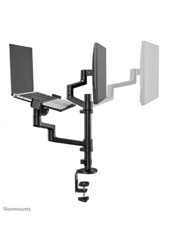Neomounts DS20-425BL2 suport laptop Braț laptop & monitor Negru 43,9 cm (17.3")