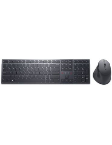 DELL KM900 tastaturi Mouse inclus RF Wireless + Bluetooth AZERTY Franţuzesc Grafit